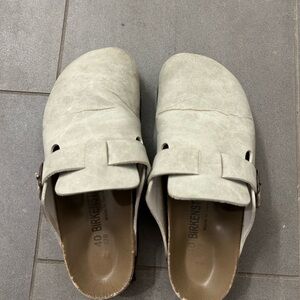 Birkenstock Soft Gray Slip-On Shoes